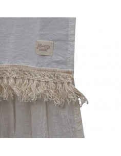 Cortina de Baño - Ara Combinado Blanco y Vol Nat 2