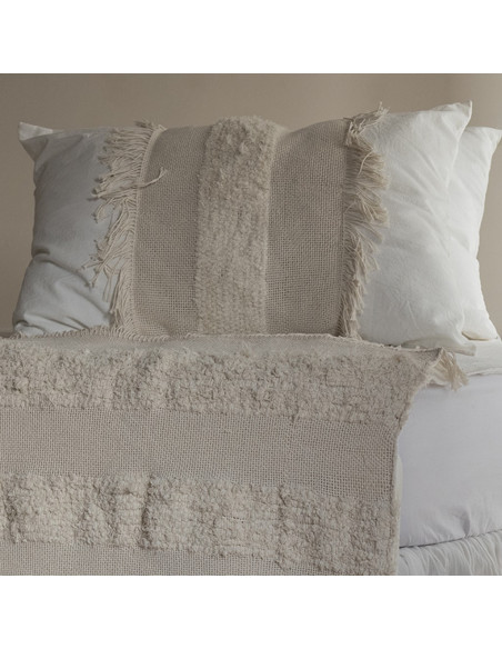 Pie de Cama - Artisan Puntas Telar +  Funda