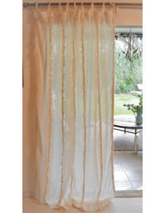 Cortina de Ambiente - 2 paños  - Rabat Gasa Natural