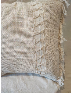 Almohadón Telar Vainilla - Handmade 2