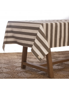 Mantel Rayas Brown