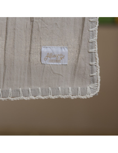 Set Artisan Crochet: Mantel + 6 Servilletas + Bolsita