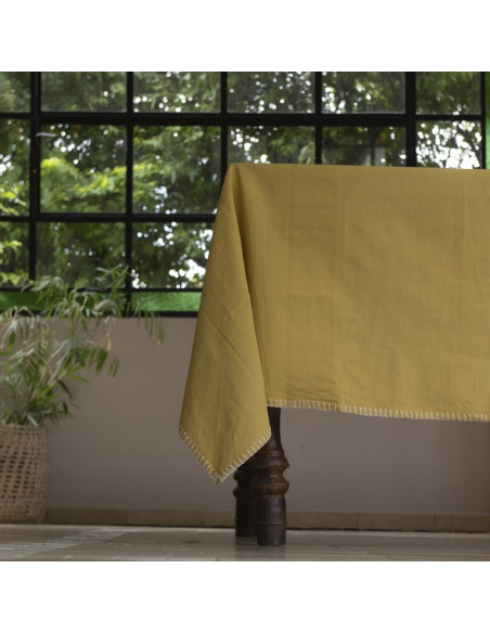 Set Artisan Crochet: Mantel + 6 Servilletas + Bolsita