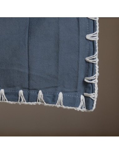 Set Artisan Crochet: Mantel + 6 Servilletas + Bolsita