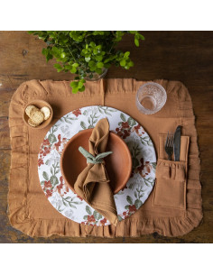 Individuales Camila: Tusor y gasa x 4 2