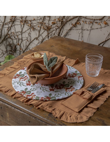 Porta Cubiertos Camila - Volados x 4 unidades