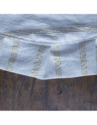 Pack x 4 Individuales Redondos  con Volados