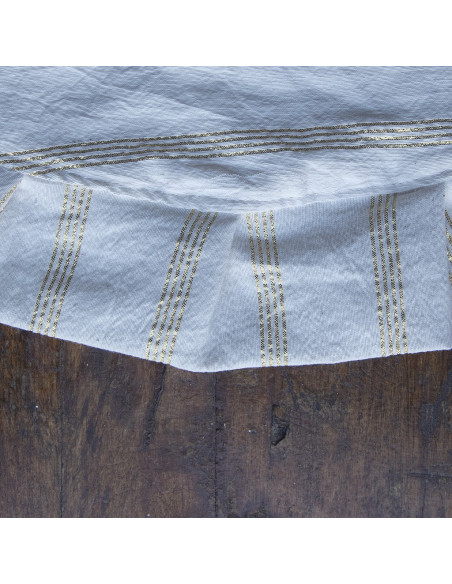 Pack x 4 Individuales Redondos  con Volados