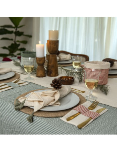 Servilletas Holidays Tusor Rayas 2