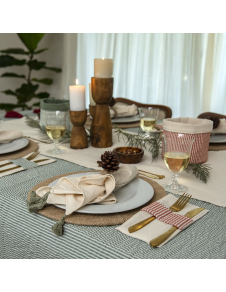 Servilletas Holidays Tusor Rayas