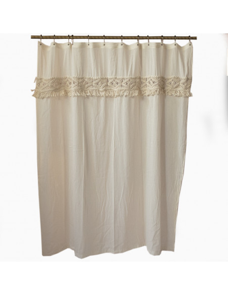 Cortina de Baño - Macrame Natural