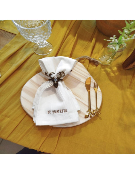 Servilletas Bordadas Words x 4