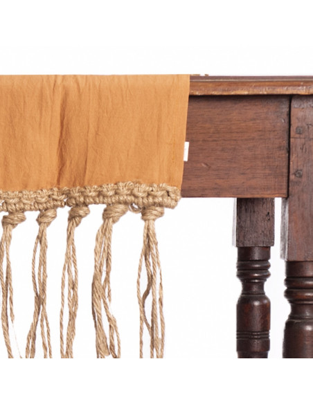 Camino de Mesa - Flecos Yute  Tusor