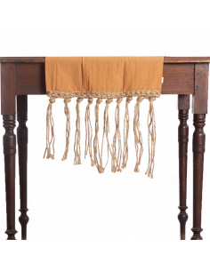 Camino de Mesa - Flecos Yute  Tusor