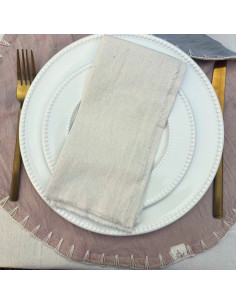 Plato de Sitio  Tusor Reversible Crochet x 2