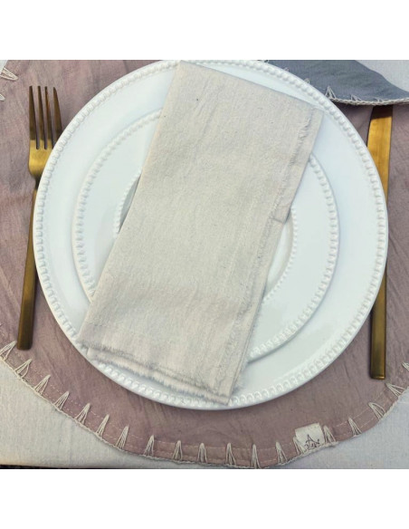 Plato de Sitio  Tusor Reversible Crochet x 2