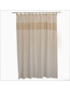 Cortina de Baño - Tejido Artisan Nubes