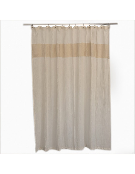 Cortina de Baño - Tejido Artisan Nubes