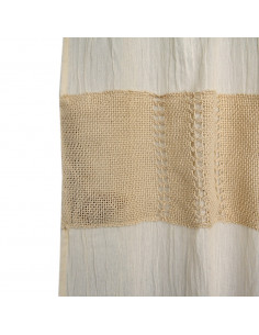 Cortina de Baño - Tejido Artisan Vainilla 2