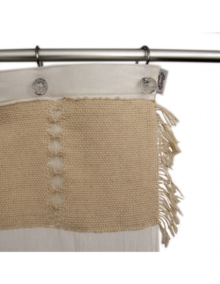 Cortina de Baño - Tejido Artisan Vainilla
