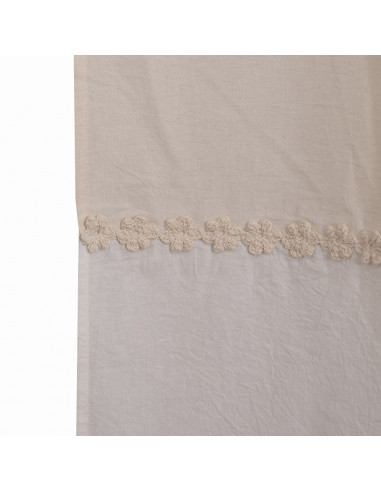 Cortina de Baño -  Flor Crochet