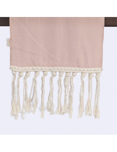 Camino de Mesa - Flecos Macramé Tusor