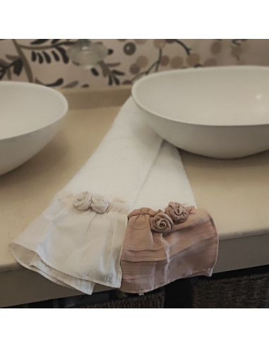 Toallas de mano - Flowers x2