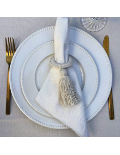 Servilleteros Borla Crochet x 4