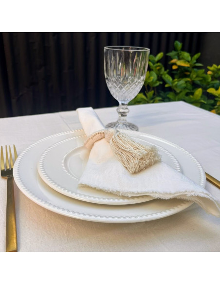 Servilleteros Borla Crochet x 4