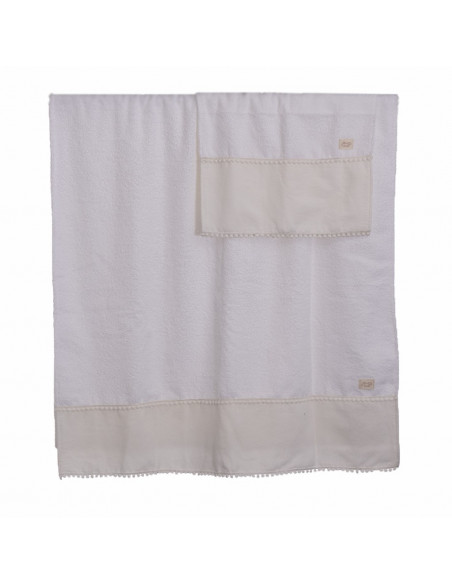 Set Toalla de Mano Volado y Guipiur x 2