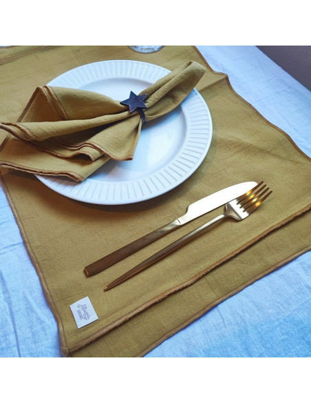 Individuales Tusor Sarah  - Pack x 4