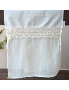 Camino de Mesa - Full Puntillas Lienzo Natural 2