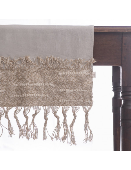 Camino de Mesa -  Puntas Telar Artisan Yute