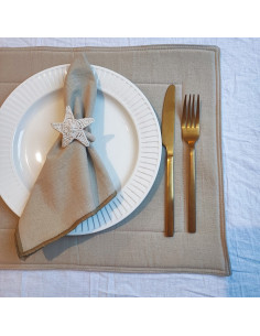 Individuales Tusor Matelaseado  x 4 2