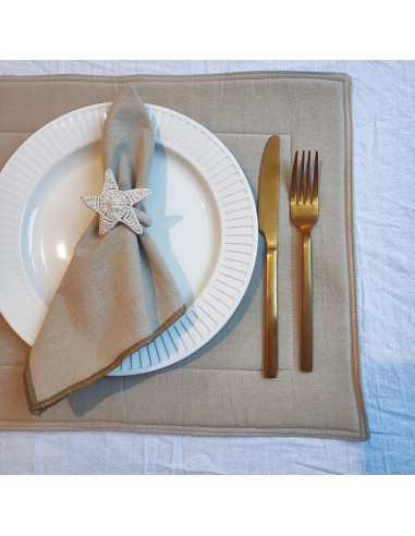 Individuales Tusor Matelaseado  x 4