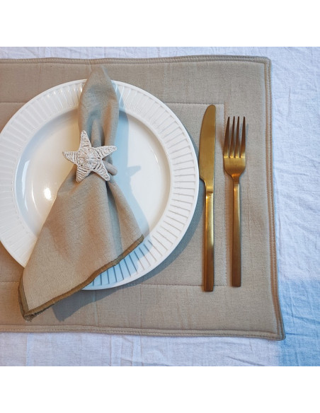 Individuales Tusor Matelaseado  x 4