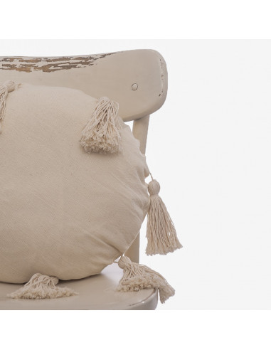 Almohadón Redondo Panamá & Borlas