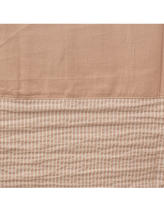 Mantel de Combinado Tusor Liso y Mil Rayas 2