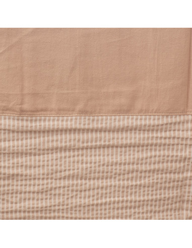 Mantel de Combinado Tusor Liso y Mil Rayas