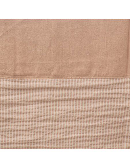 Mantel de Combinado Tusor Liso y Mil Rayas