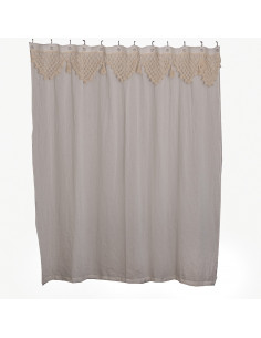 Cortina de Baño -  Flower Crochet