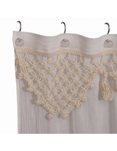 Cortina de Baño -  Flower Crochet