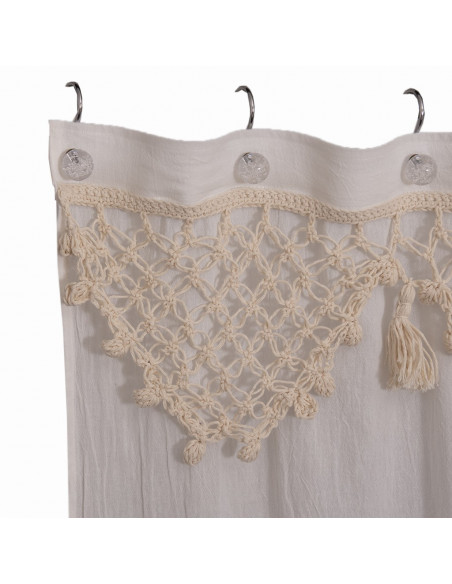 Cortina de Baño -  Flower Crochet
