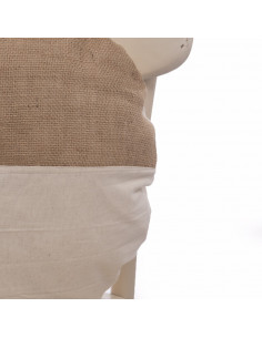 Almohadón Redondo Araucaria - Arpillera 2