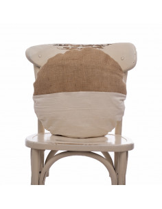 Almohadón Redondo Araucaria - Arpillera