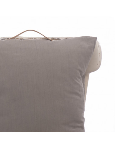 Almohadón Cuadrado  - Manijon Cuero