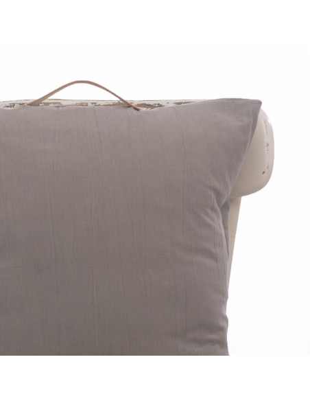 Almohadón Cuadrado  - Manijon Cuero