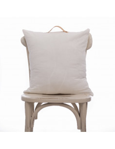 Almohadón Cuadrado  - Manijon Cuero