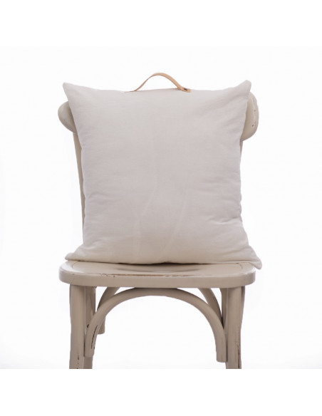 Almohadón Cuadrado  - Manijon Cuero