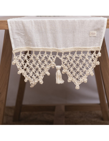 Camino de Mesa -  Flower  Crochet Gasa